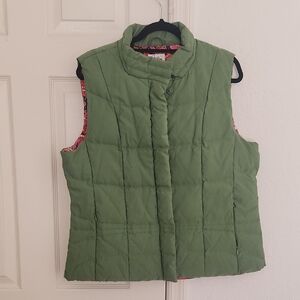 Lily Pulitzer Green Down Vest Size XL
